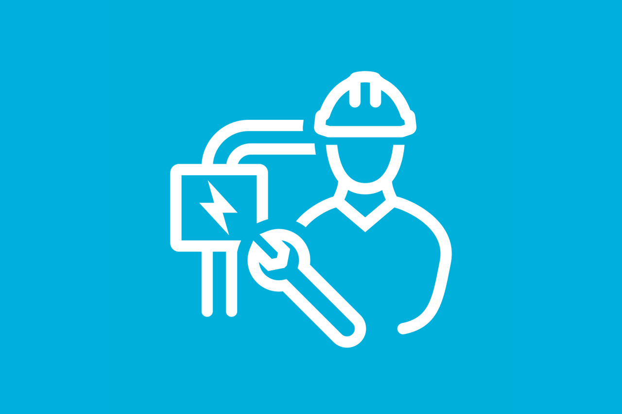 Icon representing our Life Saving rules for work with energised systems